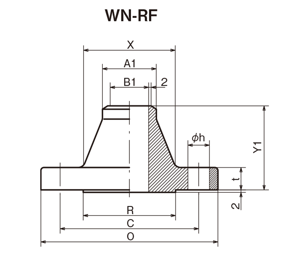 突合せ溶接形フランジ Wn Rf クラス150 Toste Co Ltd